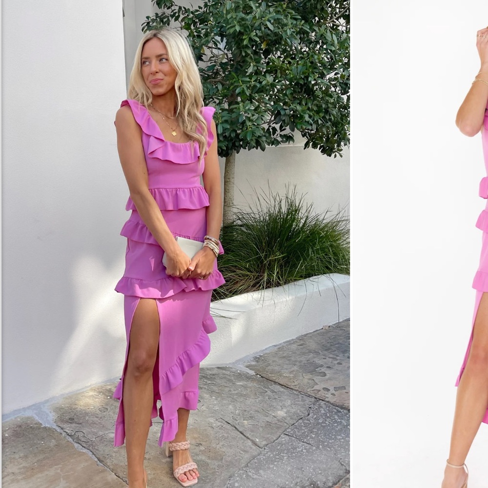 Show Me Your Mumu / Greta Dress in Pink Lilac Stretch